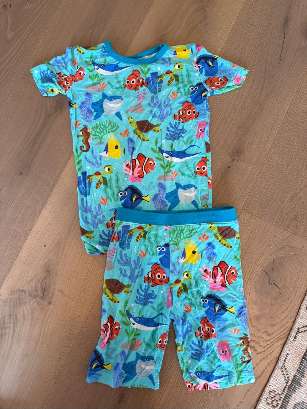 Little Sleepies Blue & Teal Ocean Character Pajama Set